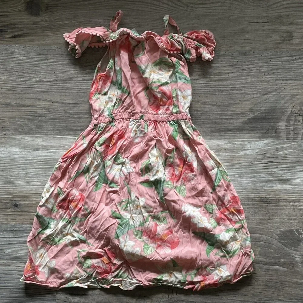 Girl’s Carter Hawaiian Floral Strappy Sun Dress‎ Size 4T
